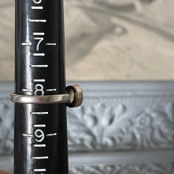 Chalisa Sterling Silver Raw/Polished Citrine Two-stone Ring - Picture 5 of 5